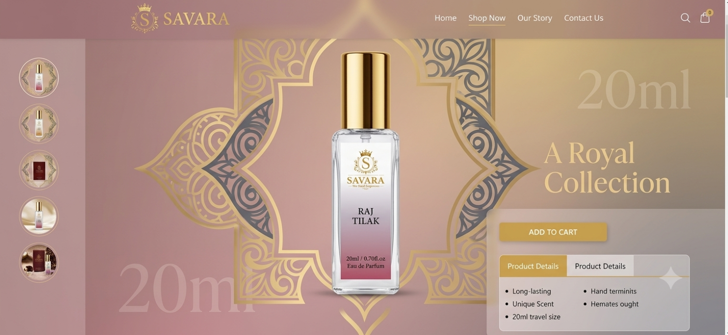SAVARA RAJ TILAK – The Royal Fragrance for Men