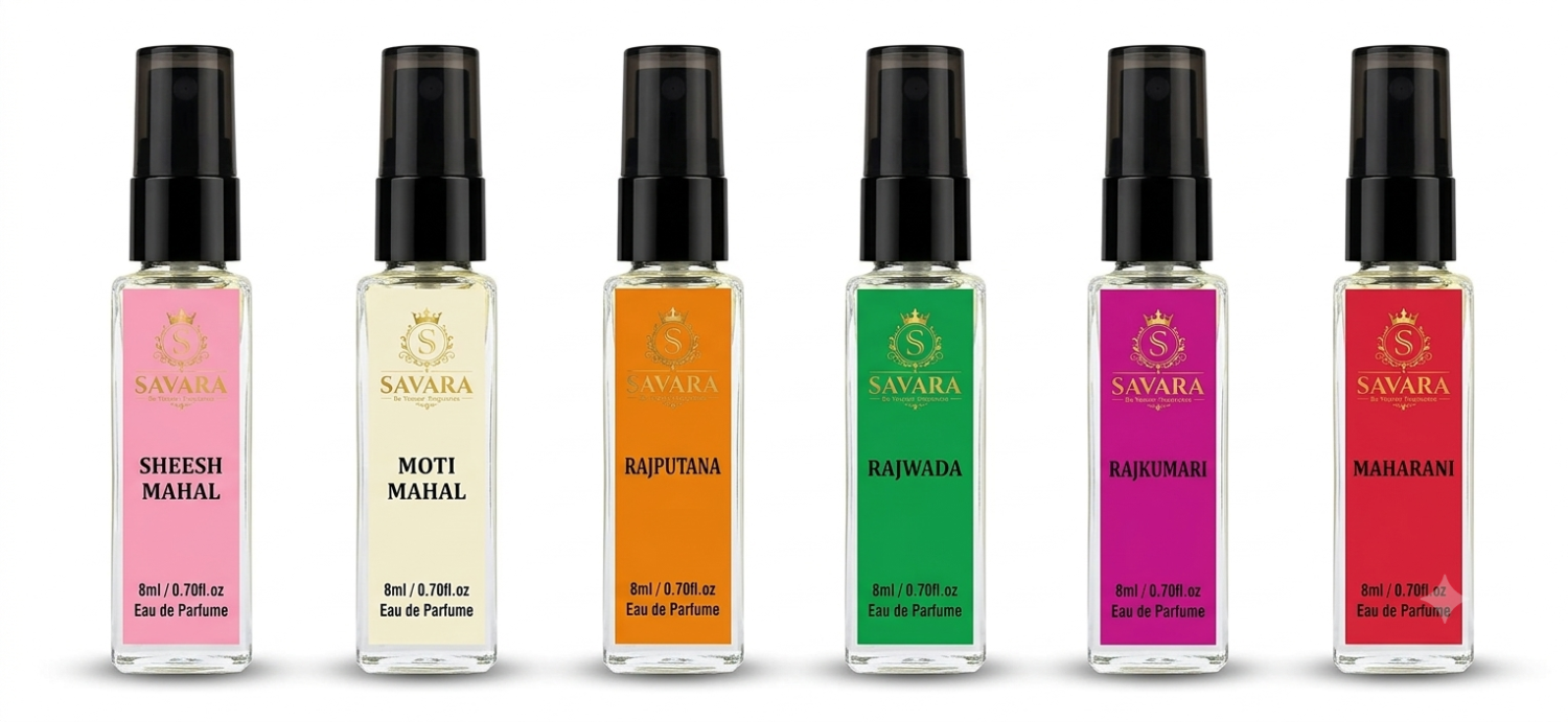 SAVARA Discovery Perfume Set for Women – 6 × 8ml | 20% EDP