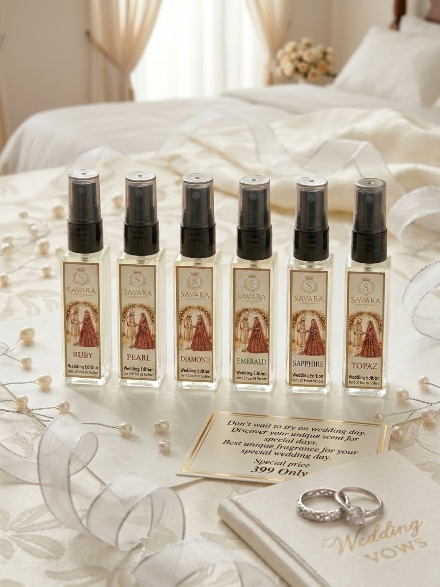 SAVARA Wedding Discovery Set for Women – 6 Royal Wedding Fragrances
